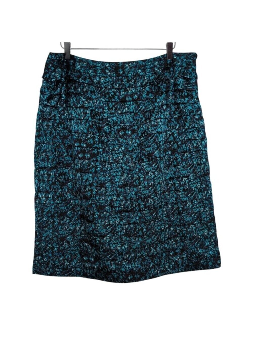 Cato Tiered Ruffle Skirt Womens Size 18/20W Blue Lined Lightweight Boho Career